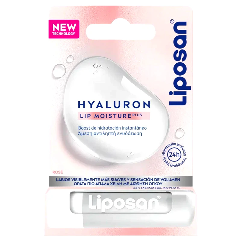 LIPOSAN Ενυδατικό Χειλιών Hyaluron Lip Moisture Plus Rose 5.2g