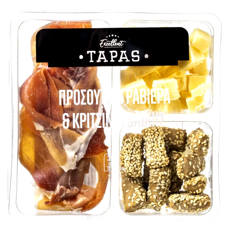 EXCELLENT TAPAS Προσούτο με Γραβιέρα και Κριτσίνια Ολικής 170g