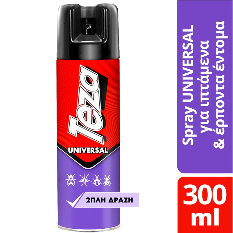 TEZA Universal Spray για Έρποντα & Ιπτάμενα Έντομα 300ml