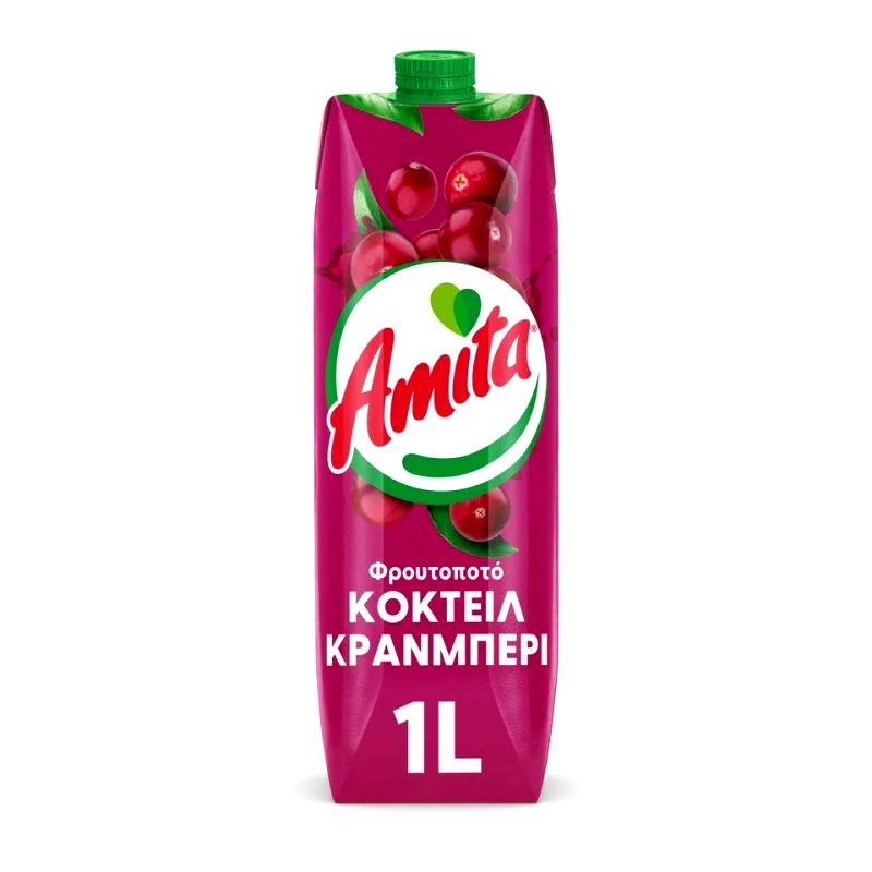 AMITA Φρουτοποτό Κράνμπερι Κοκτέιλ 1lt