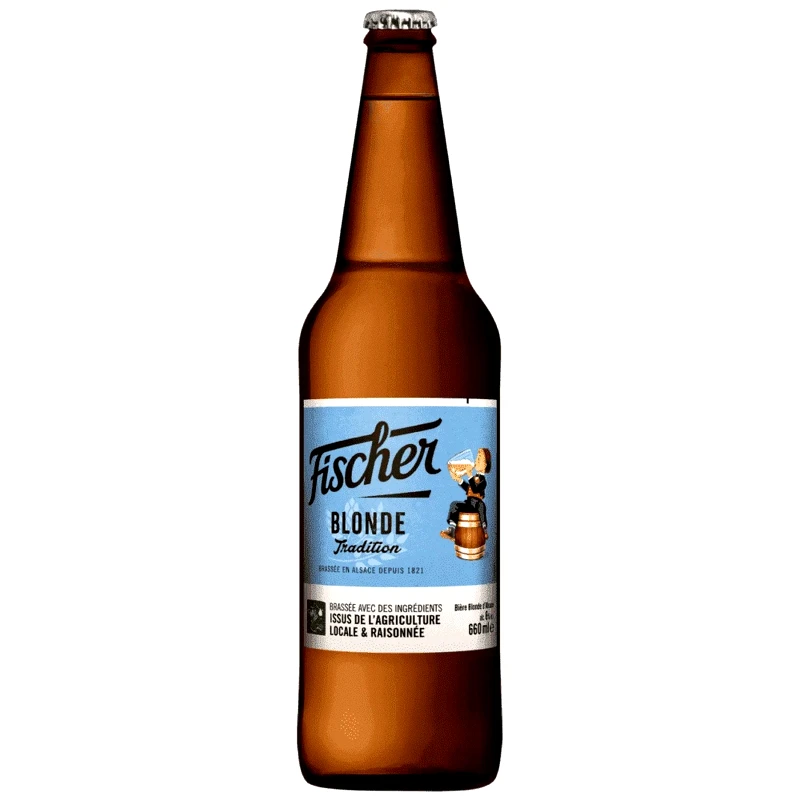 FISCHER Μπύρα Tradition Blonde Φιάλη 660ml