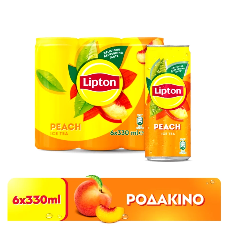 LIPTON Ice Tea Ροδάκινο 6x330ml
