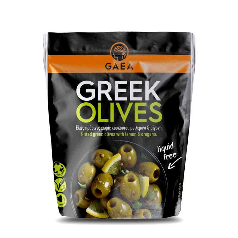 GAEA Πράσινες Ελιές Χωρίς Κουκούτσι 150 gr
