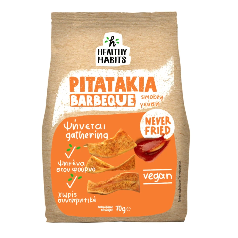 HEALTHY HABITS Snack Πιτατάκια Φουρνιστά Barbeque 70gr