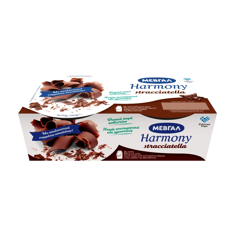 HARMONY Επιδόρπιο Γιαουρτιού Stracciatella 2x170g