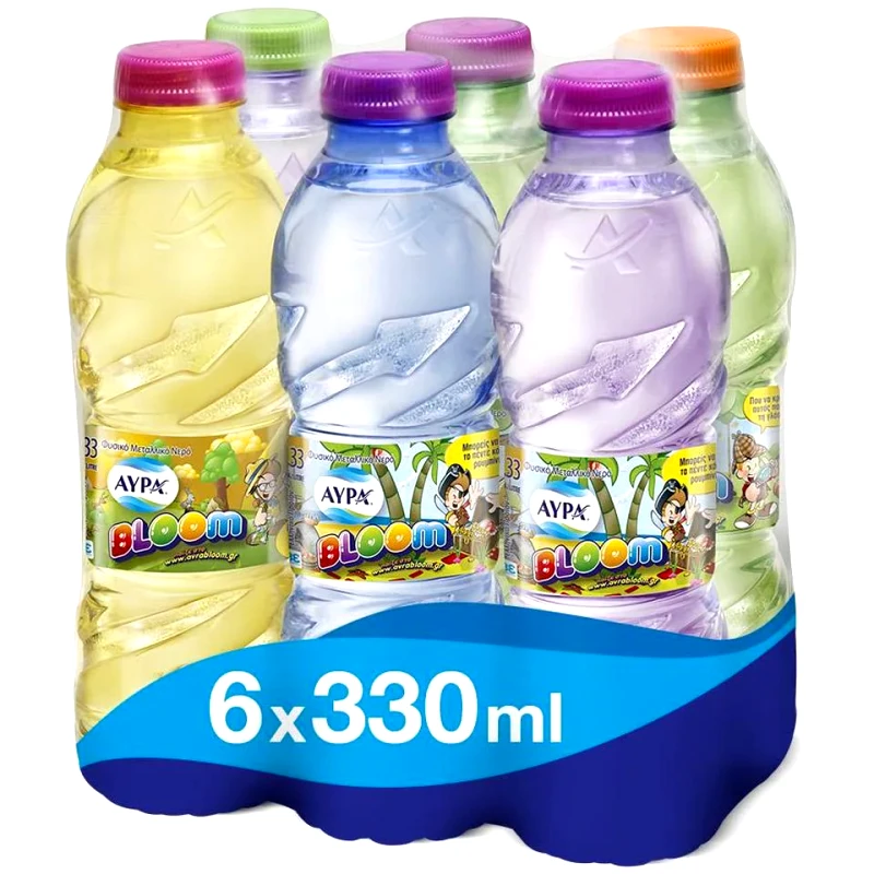 ΑΥΡΑ Νερό Φυσικό Μεταλλικό Bloom 6x330ml
