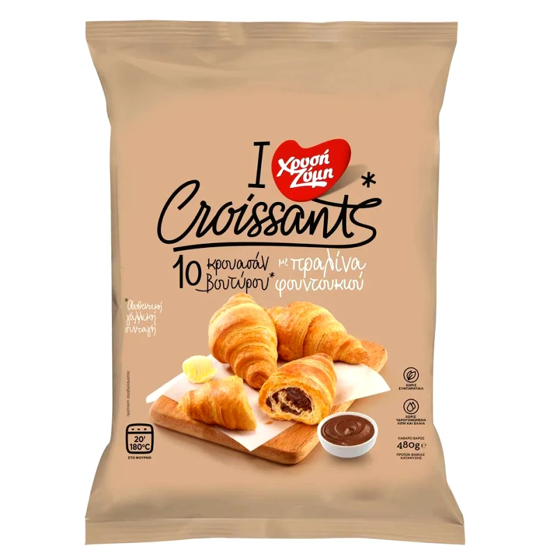 ΧΡΥΣΗ ΖΥΜΗ Κρουασάν Βουτύρου Πραλίνα 480gr