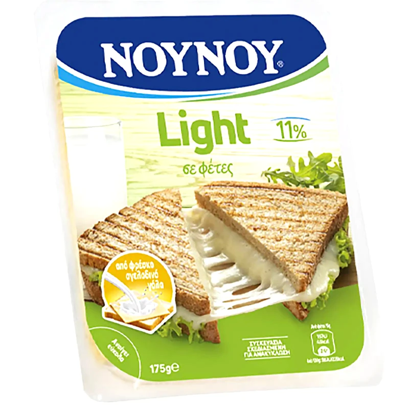 ΝΟΥΝΟΥ Τυρί Light 11% Λιπαρά Φέτες