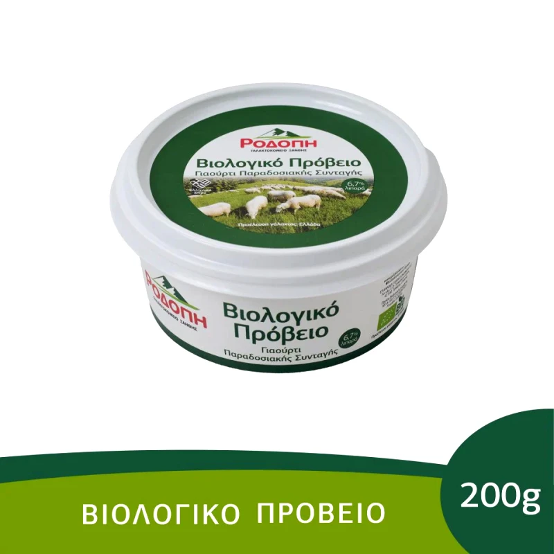 ΡΟΔΟΠΗ Γιαούρτι Πρόβειο Bio Παραδοσιακό 200g
