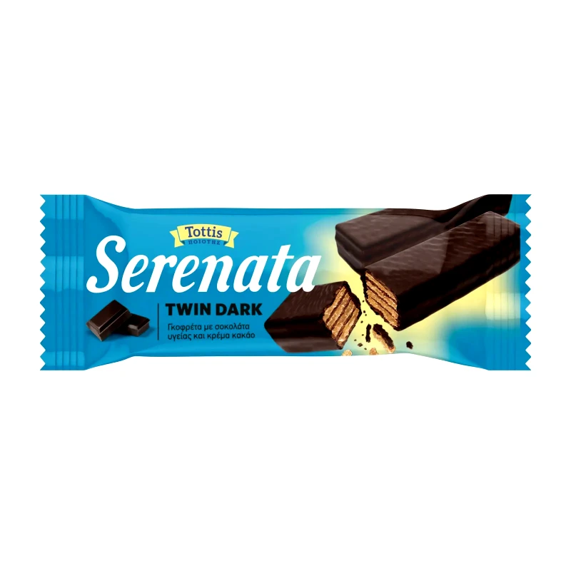 SERENATA Γκοφρέτα Υγείας Twin Dark 30g