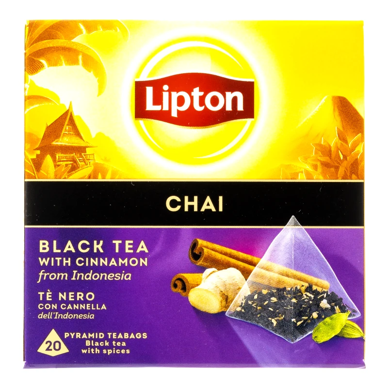 LIPTON Τσάι Μαύρο Κανέλα Chai 20x1.7g
