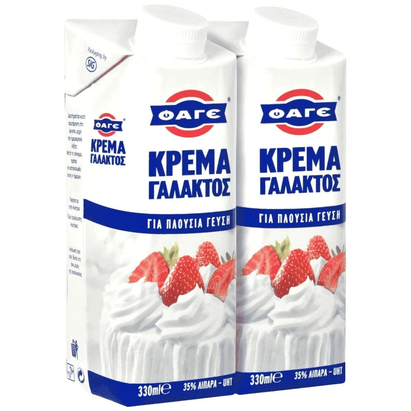 ΦΑΓΕ Κρέμα Γάλακτος 2x330ml