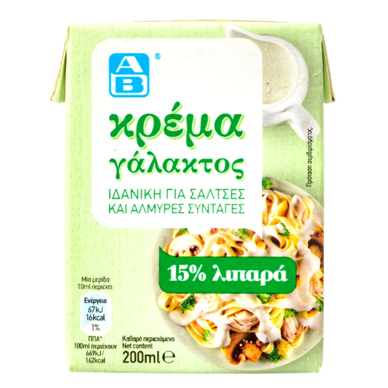 ΑΒ Κρέμα Γάλακτος Light 200 ml