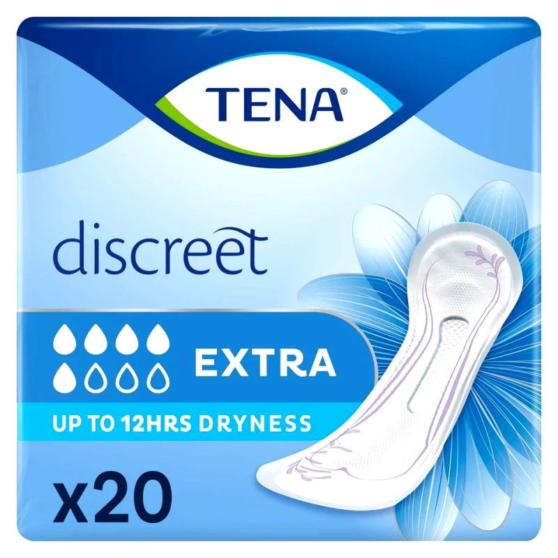 TENA Σερβιέτες Ακράτειας Discreet Extra 20 Τεμάχια