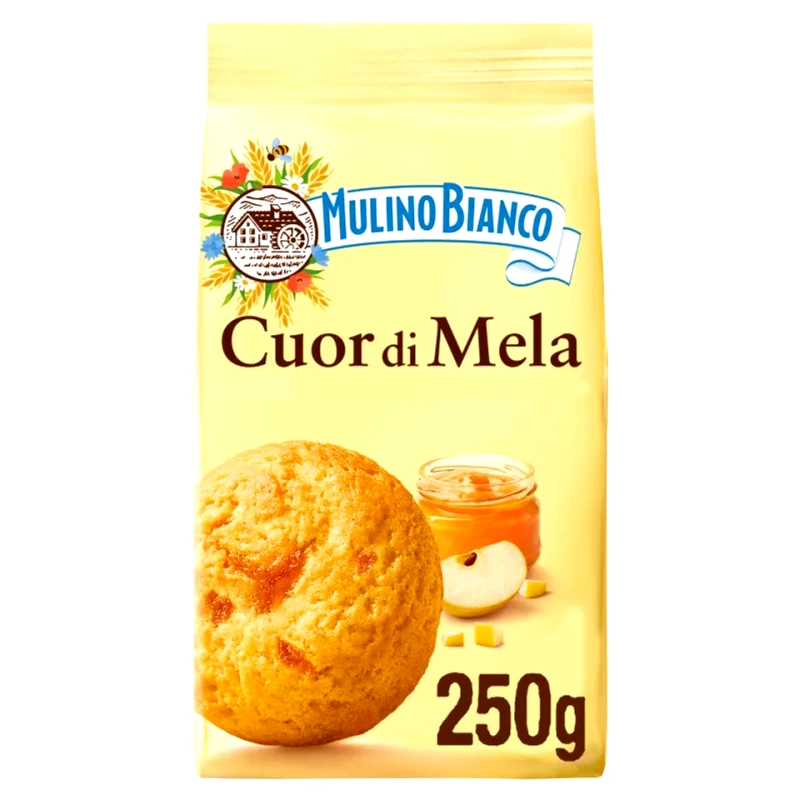 BARILLA Μπισκότα Γεμιστά Mulino Bianco με Μήλο 250g