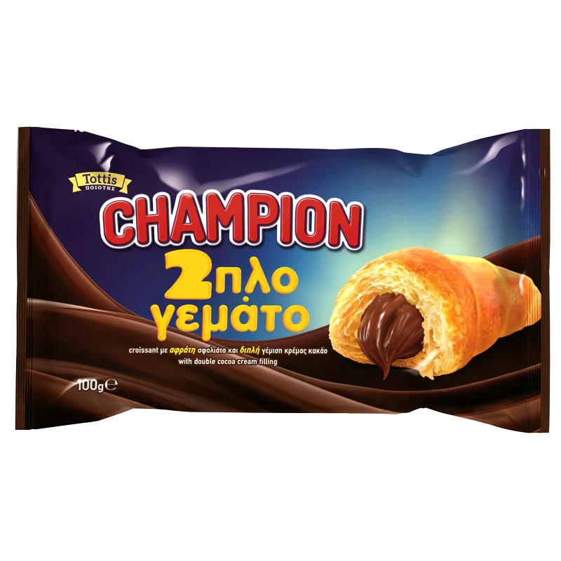 CHAMPION Κρουασάν Διπλή Κρέμα Κακάο 100g
