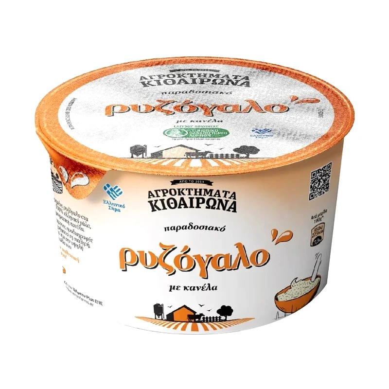 ΑΓΡΟΚΤΗΜΑΤΑ ΚΙΘΑΙΡΩΝΑ Ρυζόγαλο 180g