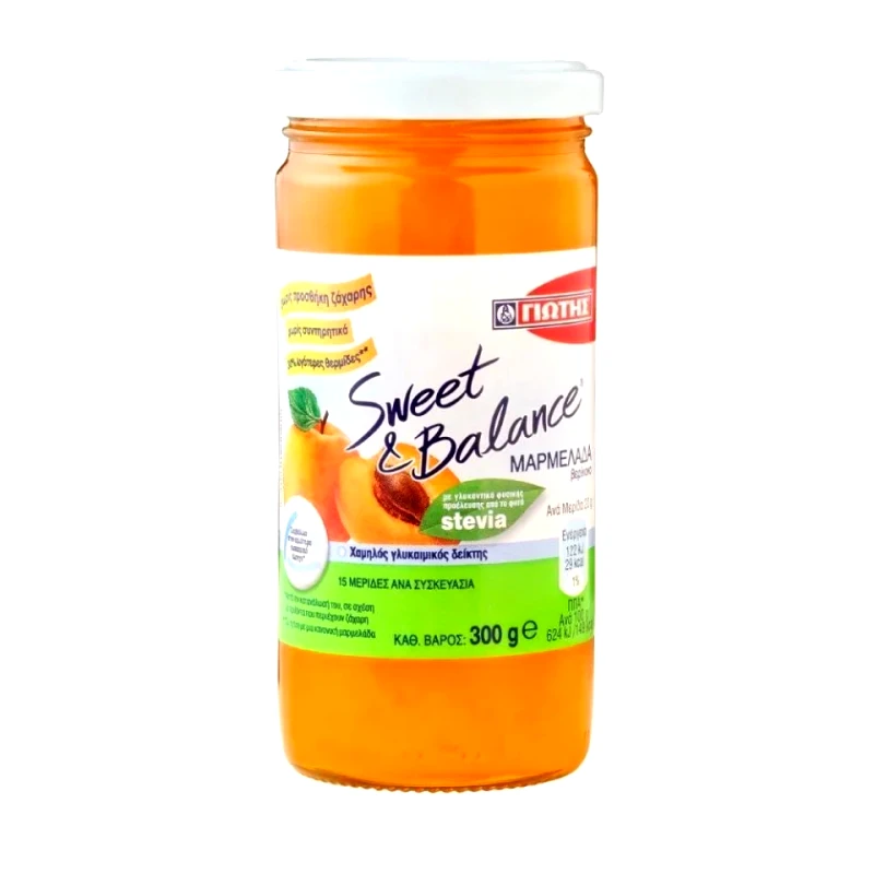 SWEET & BALANCE Μαρμελάδα Βερίκοκο με Στέβια 300g