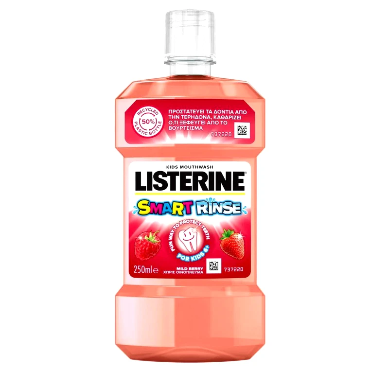 LISTERINE Στοματικό Διάλυμα Smart Rinse Παιδικό 250ml
