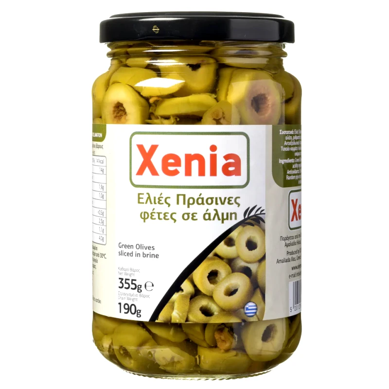 XENIA Ελιές Πράσινες Φέτες 190 gr