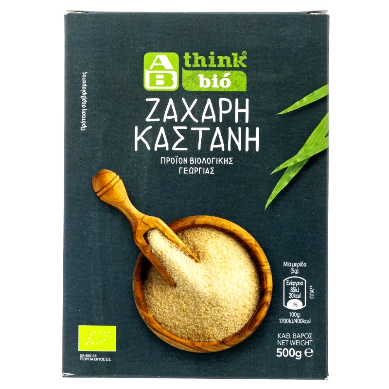 ΑΒ THINK BIO Ζάχαρη Καστανή Bio 500g