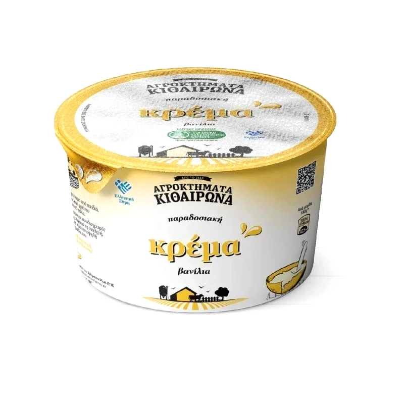 ΑΓΡΟΚΤΗΜΑΤΑ ΚΙΘΑΙΡΩΝΑ Κρέμα Βανίλια 180g