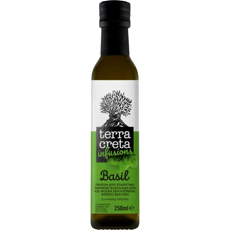 TERRA CRETA Ελαιόλαδο Infusions με Βασιλικό 250ml