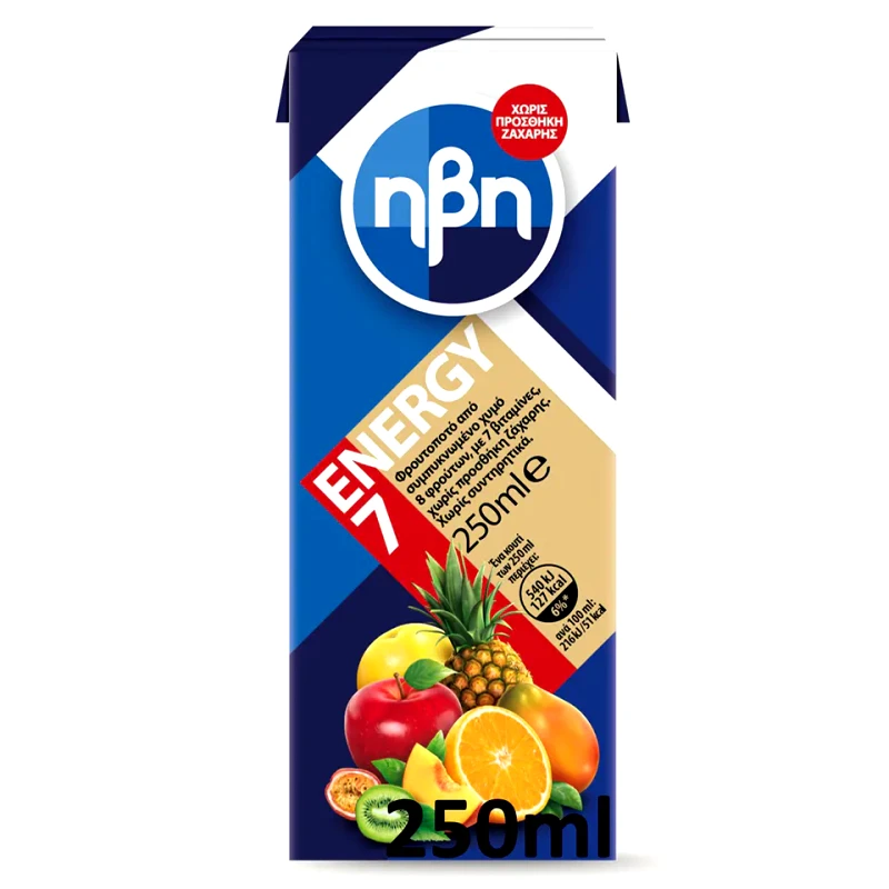 HBH Χυμός Φυσικός Energy 7 Βιταμίνες 250ml
