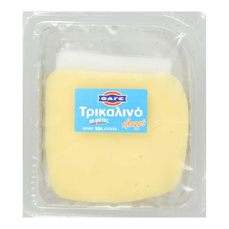 ΦΑΓΕ Τυρί Ημίσκληρο Τρικαλινό Ελαφρύ Φέτες 220g
