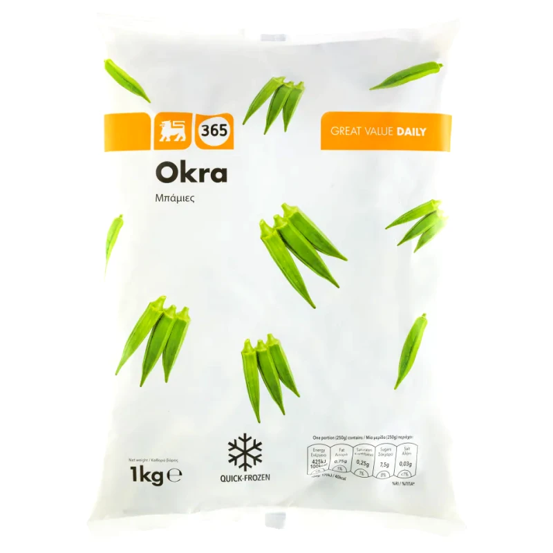 365 Μπάμιες Έξτρα Κατεψυγμένες 1kg