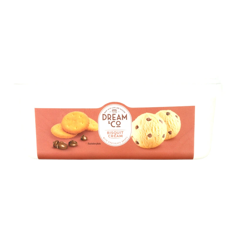 DREAM & CO Παγωτό Μπισκότο Κομμάτια Σοκολάτας 550g