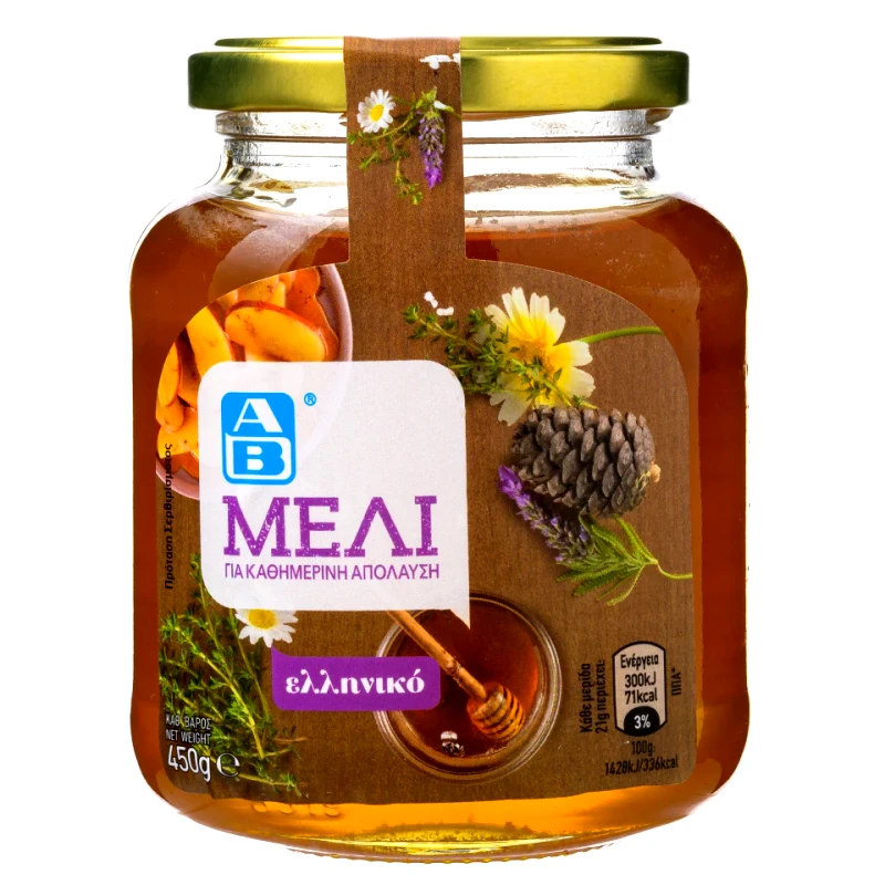 ΑΒ Μέλι Ελληνικό Άνθη Κωνοφόρα Θυμάρι 450g