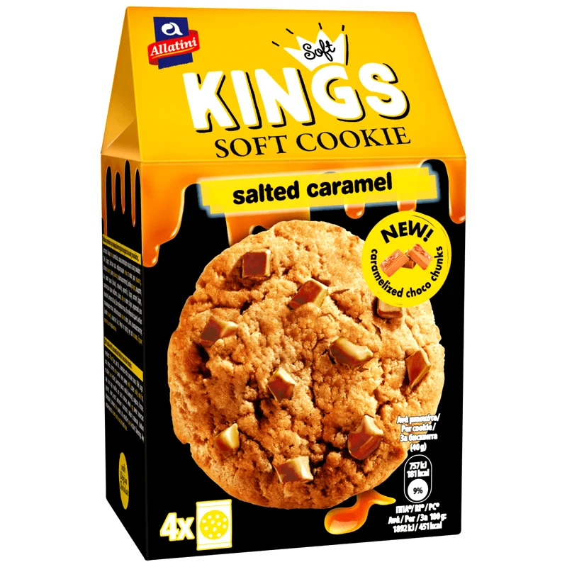ΑΛΛΑΤΙΝΗ Μπισκότα Soft Kings Salted Caramel 160g