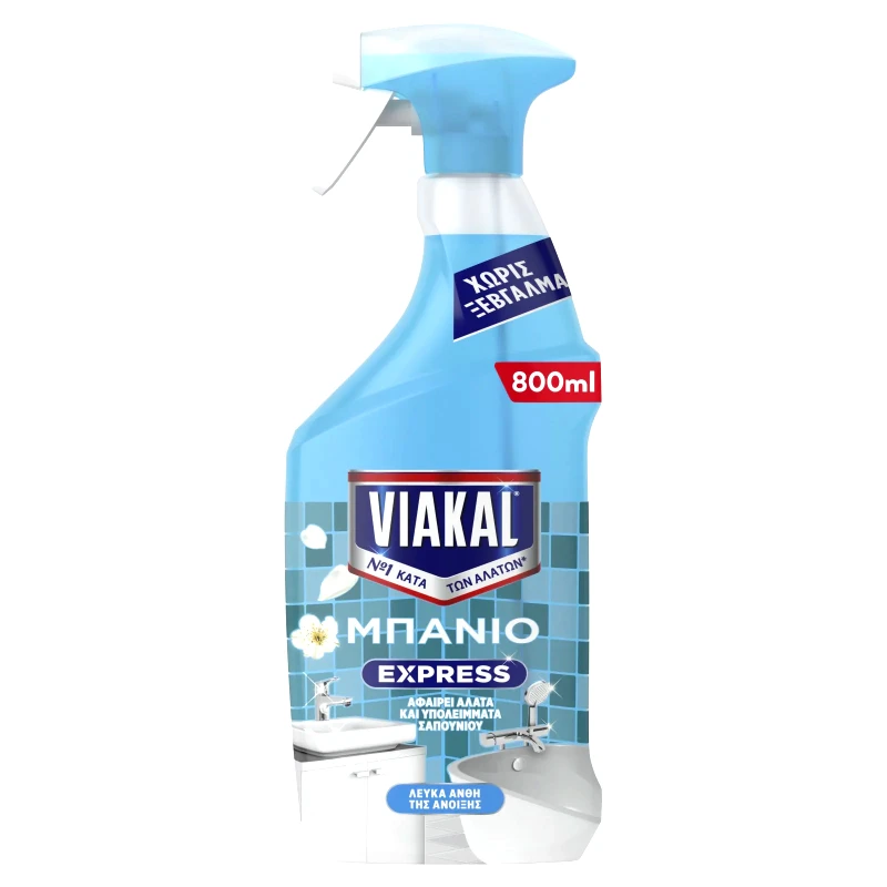 VIAKAL Καθαριστικό Express Μπάνιο Άνθη Άνοιξης 800ml