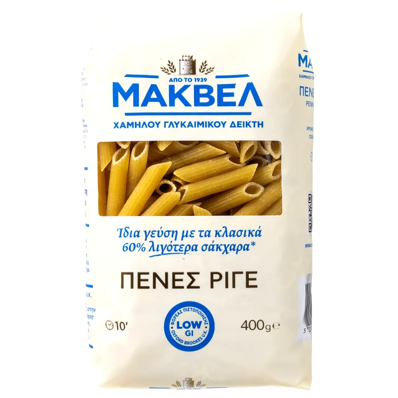 ΜΑΚΒΕΛ Πένες Ριγέ Χαμηλού Γλυκαιμικού Δείκτη 400g