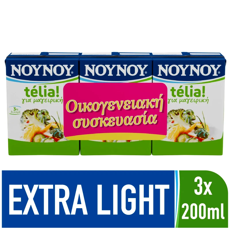 ΝΟΥΝΟΥ Κρέμα Γάλακτος Τelia 3% 3x200ml
