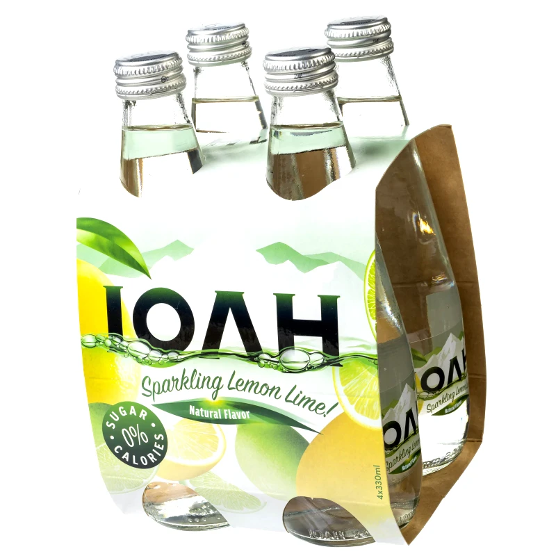 ΙΟΛΗ Ανθρακούχο Νερό Λεμόνι Λάιμ 4x330ml