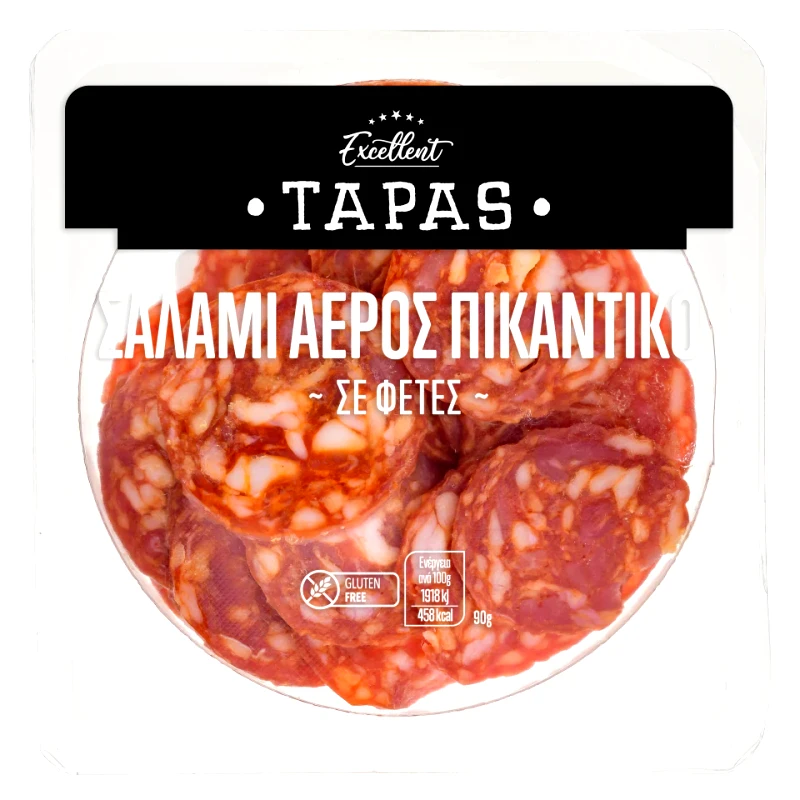 EXCELLENT TAPAS Σαλάμι Αέρος Πικάντικο Φέτες 90g