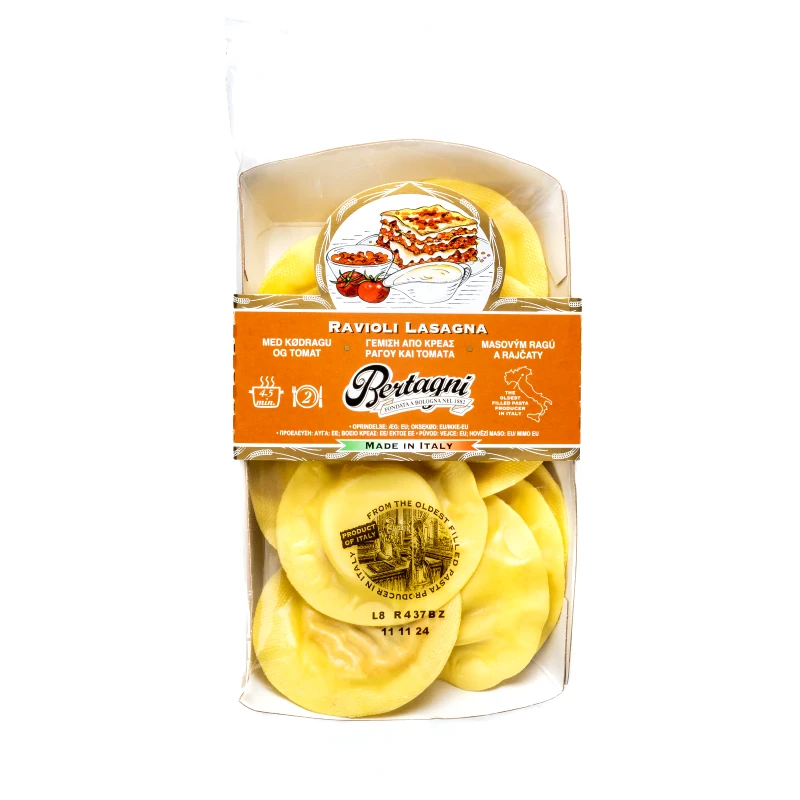 BERTAGNI Ραβιόλι Κρέας Ραγού και Τομάτα 250g