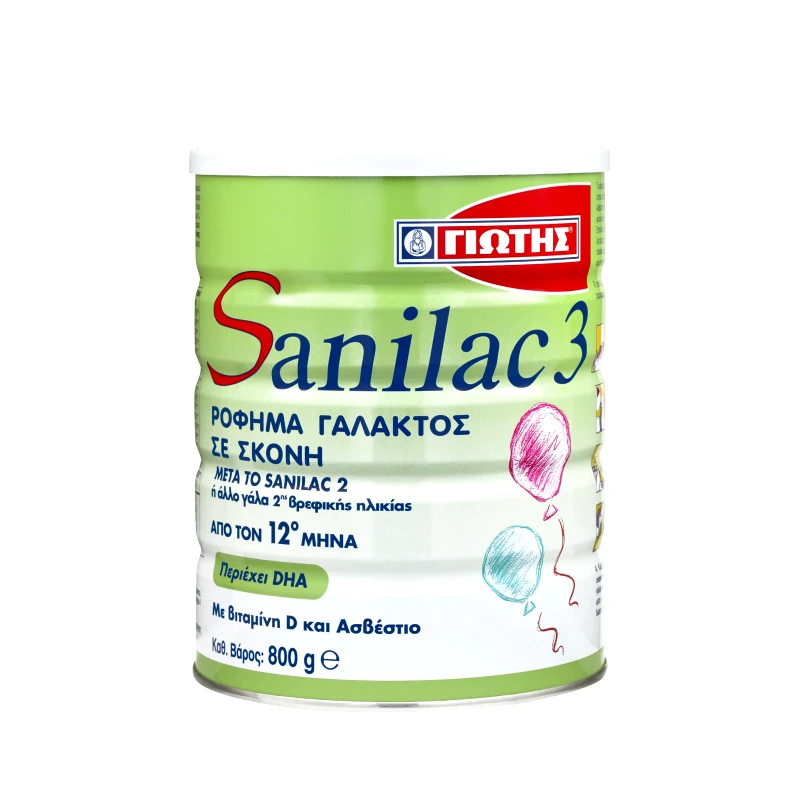 SANILAC Βρεφικό Γάλα Sanilac 3 Σκόνη 800g
