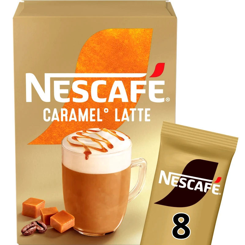 NESCAFE Στιγμιαίος Καφές Caramel Latte Gold 8 X 17gr