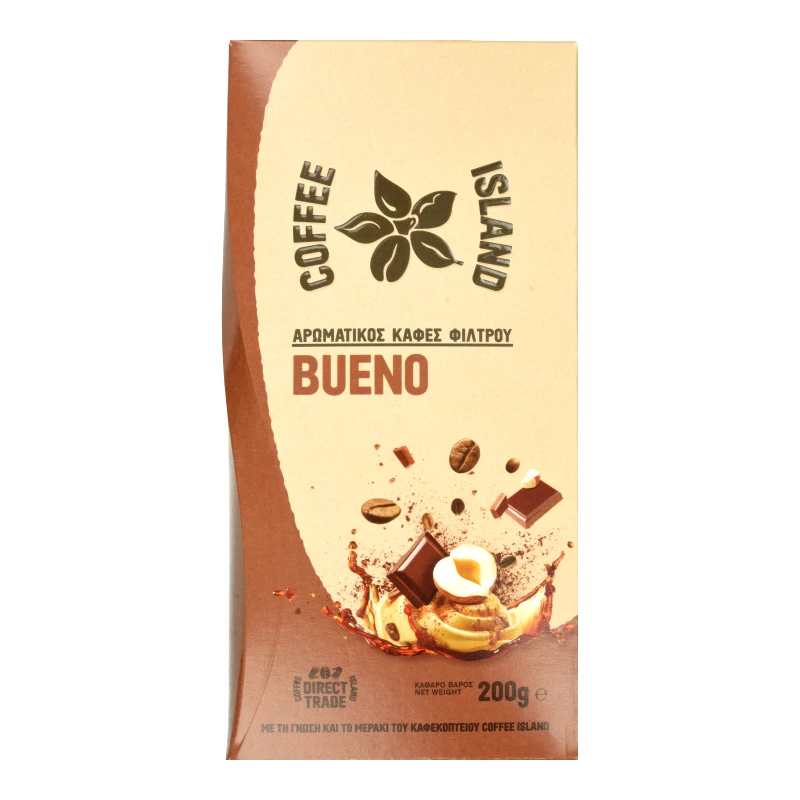 COFFEE ISLAND Καφές Φίλτρου Bueno 200g