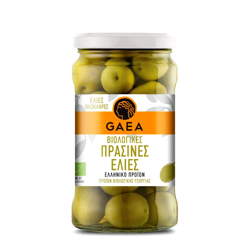 GAEA Ελιές Βιολογικές Πράσινες 170 gr