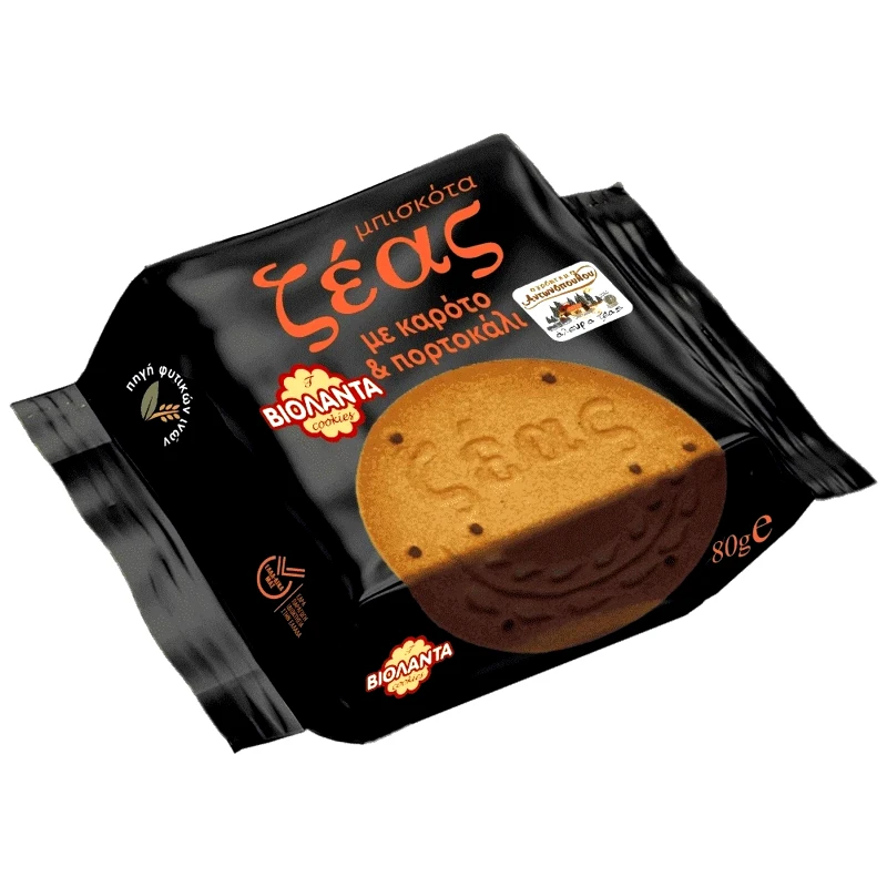 ΒΙΟΛΑΝΤΑ Μπισκότα Ζέας Καρότο Πορτοκάλι 80g