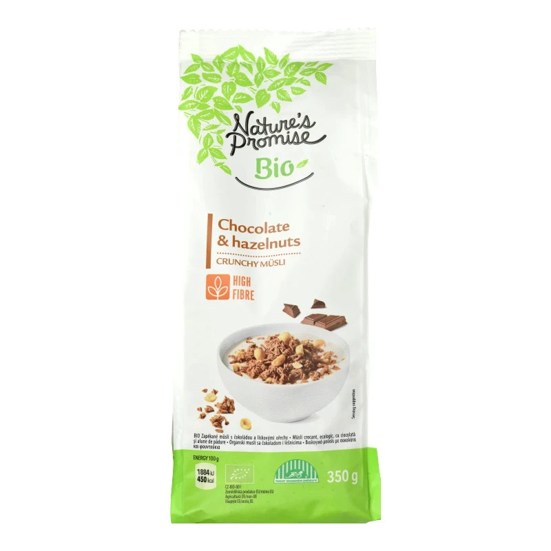 NATURES PROMISE BIO Μούσλι Bio Σοκολάτα Φουντούκια 350g