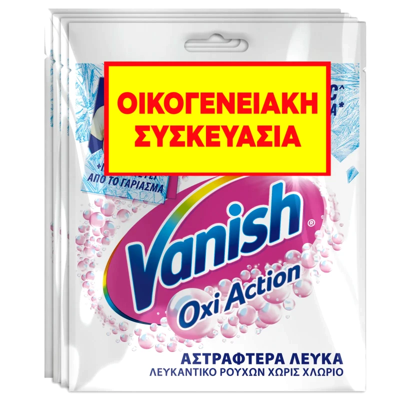 VANISH Ενισχυτικό Πλύσης Oxi Action White 4x30g