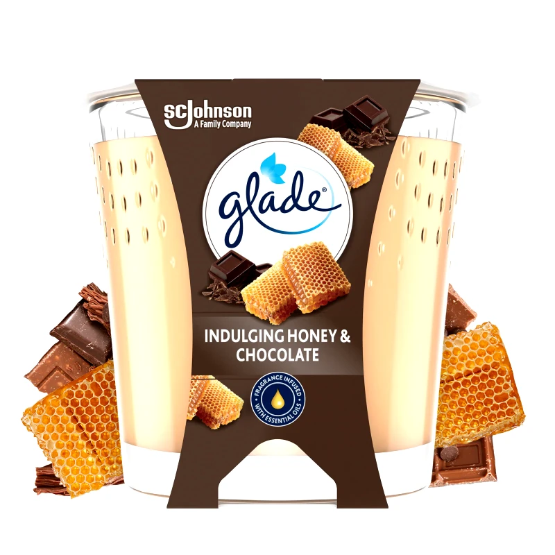 GLADE Αρωματικό Κερί Honey & Chocolate 1 Τεμάχιο