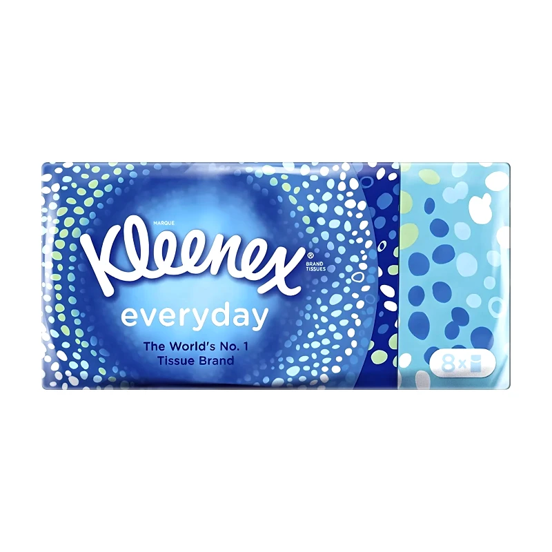 KLEENEX Χαρτομάντηλα Τσέπης Everyday 8 Τεμάχια 150g