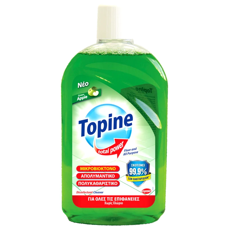 TOPINE Απολυμαντικό Γενικού Καθαρισμού Green Apple 1lt