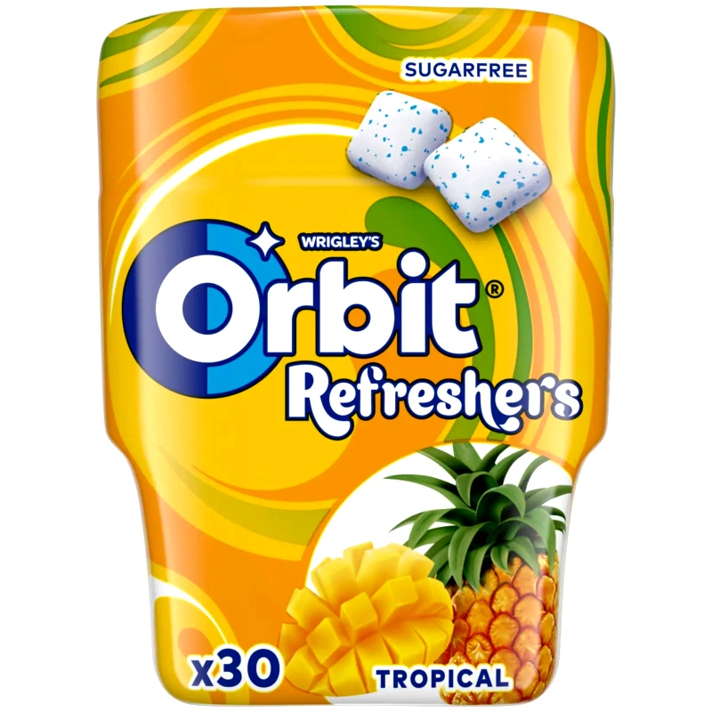 ORBIT Τσίχλες Refreshers Tropical 67g